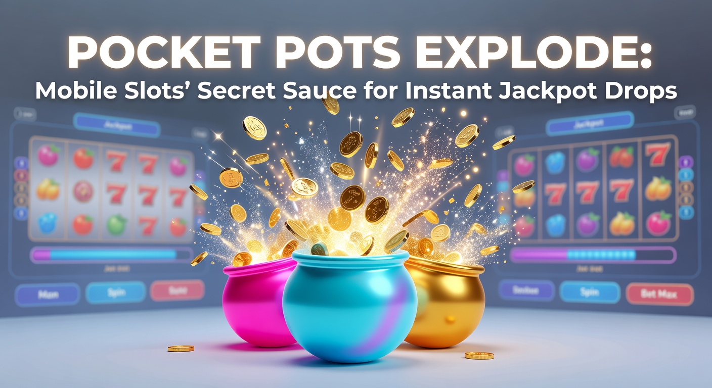 Smartphone-Bildschirm mit explodierendem Jackpot in einem mobilen Slot-Spiel, farbenfroh und dynamisch dargestellt