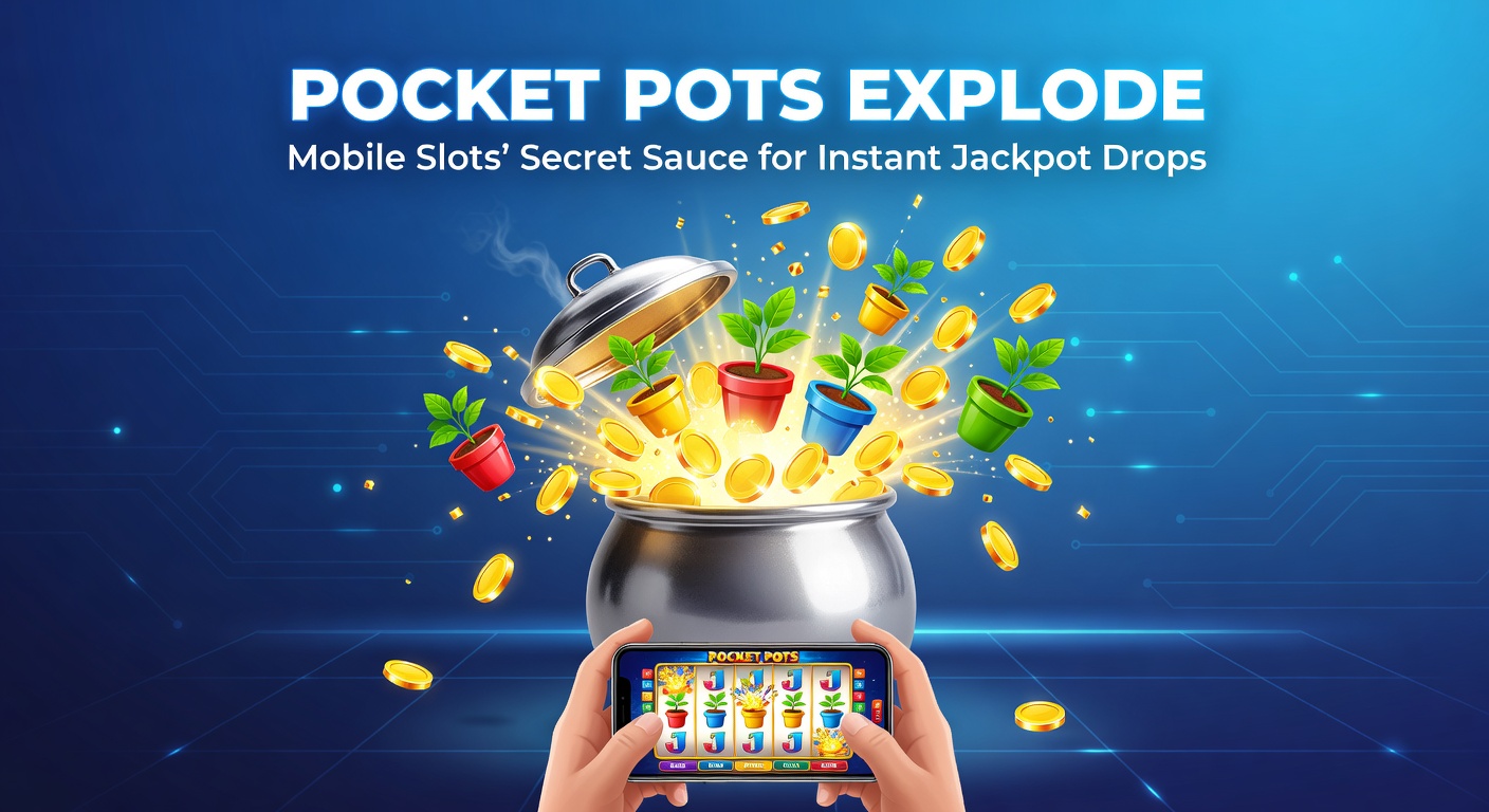 Nahaufnahme eines Jackpots, der auf einem Tablet explodiert, mit Münzen und Lichtern, die herausbrechen